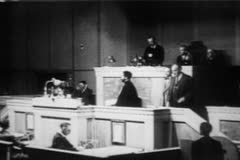 Haile Selassie Appeals To League Of Nations Film Video Stock