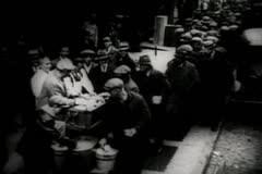 DEPRESSION ERA SOUP KITCHEN Film Video Stock   Depression Era Soup Kitchen.28573 