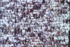 PACKED AUDIENCE- L.A. COLISEUM - Film & Video Stock