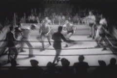 WRESTLING BATTLE ROYAL - Film & Video Stock