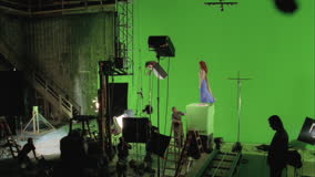 GREENSCREEN FILMING - HD - Film & Video Stock