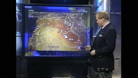 Major General Lewis Mackenzie on Iraq War Developments - Film & Video Stock